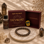 Smoky Quartz Bracelet + Free Gangajal And Digital Naam Jap Counter
