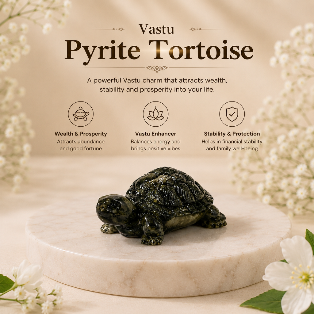 Vastu Pyrite Tortoise + Gangajal And Digital Naam Jap Counter