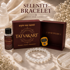 Selenite Bracelet + Free Gangajal And Digital Naam Jap Counter