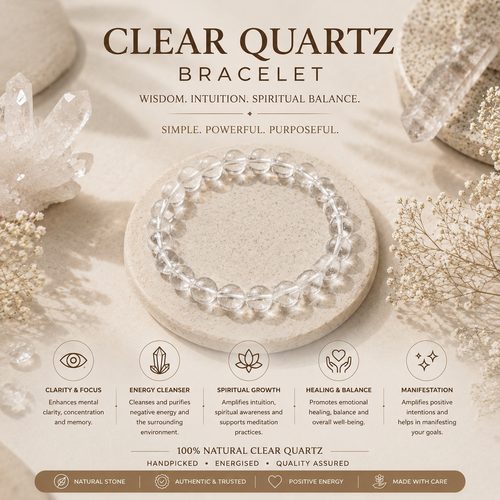CLEAR QUARTZ BRACELET