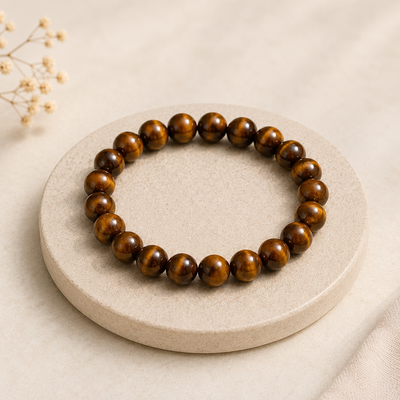 Tiger Eye Bracelet + Free Gangajal And Digital Naam Jap Counter