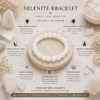 Selenite Bracelet + Free Gangajal And Digital Naam Jap Counter