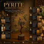 Natural Pyrite Crystal Tree for Prosperity, Protection & Positive Energy | Premium Gemstone Bonsai Décor