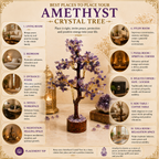 Natural Amethyst Crystal Tree for Calmness, Clarity & Positive Energy | Premium Gemstone Bonsai Décor