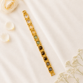 Metal Dhan Yog Men Bracelet (Gold Plated) + Free Gangajal And Digital Naam Jap Counter