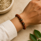 Rudraksha With Om Charm Bracelet