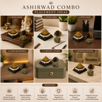 Aashirwad Combo [( Sree Yantra Pyramid, Dhanyog Tortoise, Raw Pyrite Stone ( Upto 50 Grams)]