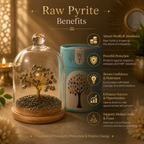 Raw Pyrite Dome Tree – Premium Glass Dome Healing Bonsai for Home & Office Decor