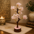 Natural Rose Quartz Crystal Tree for Love, Harmony & Positive Energy | Premium Gemstone Bonsai Décor