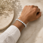 Howlite Bracelet  + Free Gangajal And Digital Naam Jap Counter