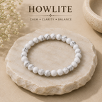 Howlite Bracelet  + Free Gangajal And Digital Naam Jap Counter