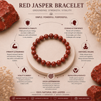 Red Jasper bracelet for grounding and inner strength