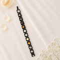 Metal Dhan Yog Bracelet (Black Plated) + Free Gangajal And Naam Jap Counter
