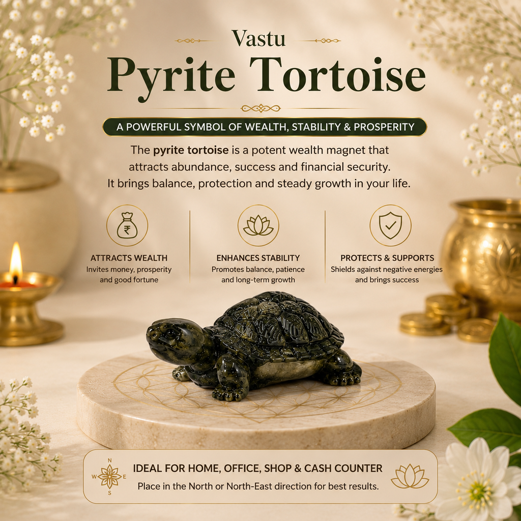 Vastu Pyrite Tortoise + Gangajal And Digital Naam Jap Counter