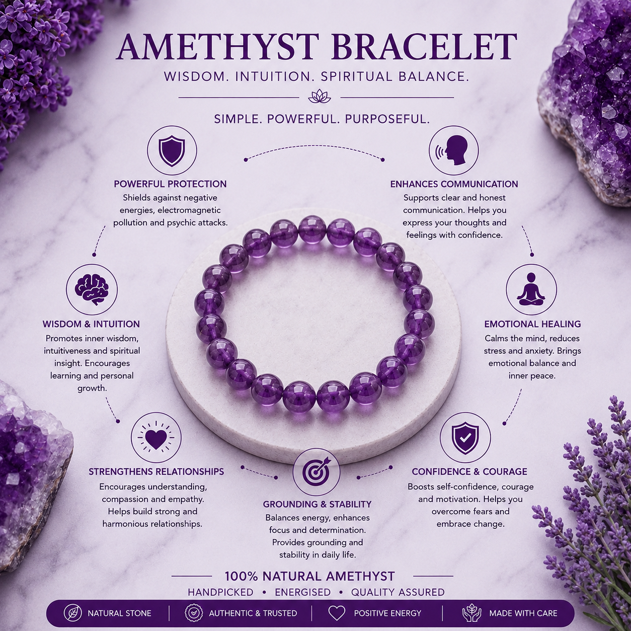 AMETHYST BRACELET