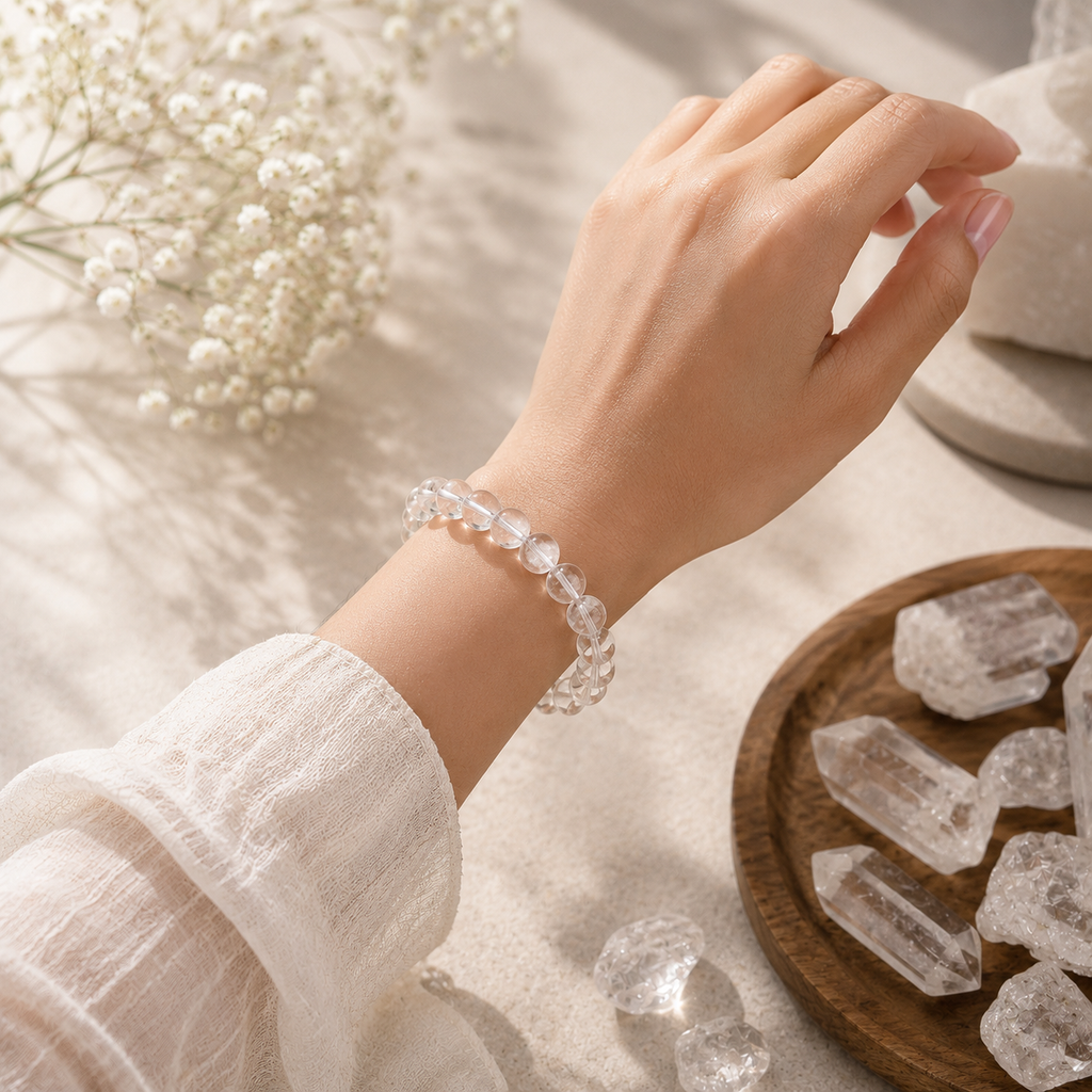 CLEAR QUARTZ BRACELET