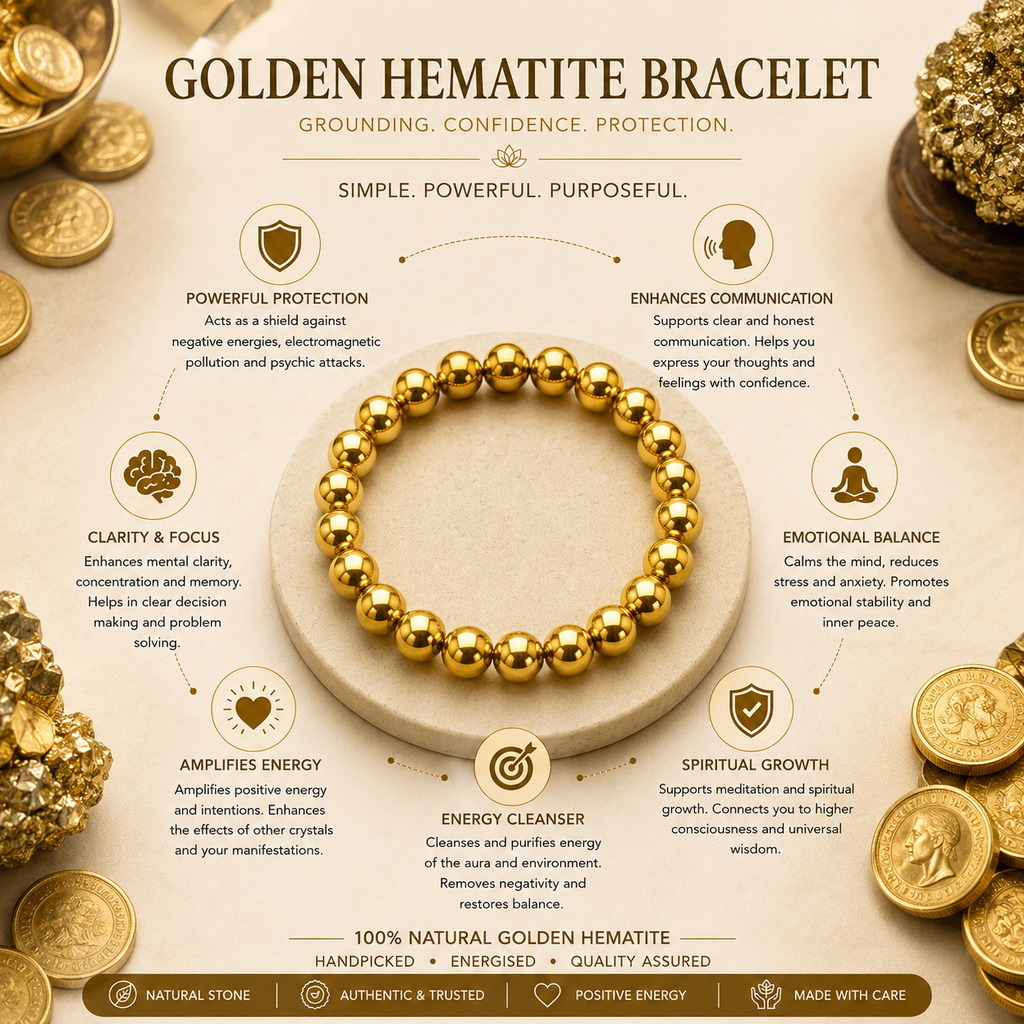 GOLDEN HEMATITE BRACELET