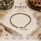 RAW PYRITE ANKLET