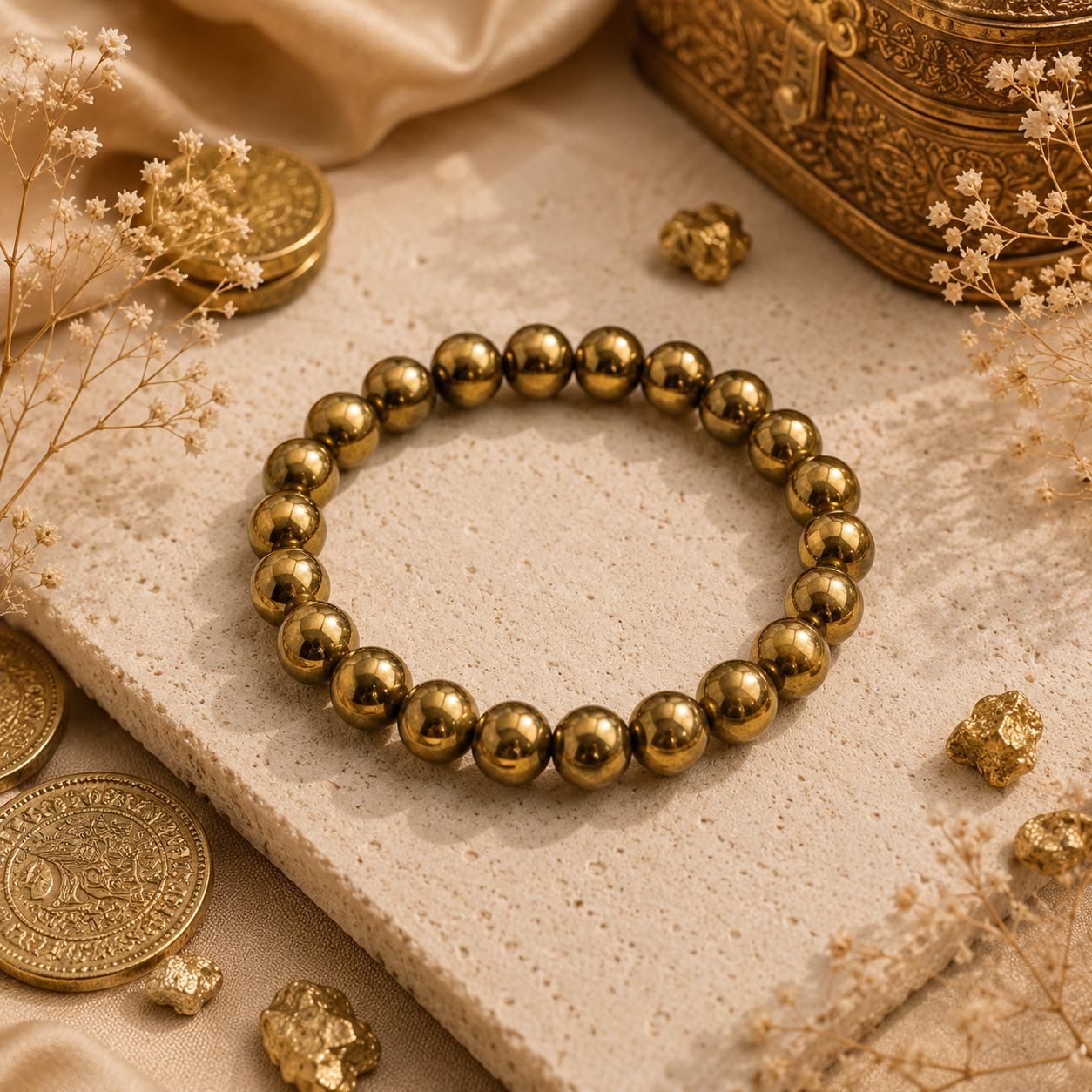 GOLDEN HEMATITE BRACELET