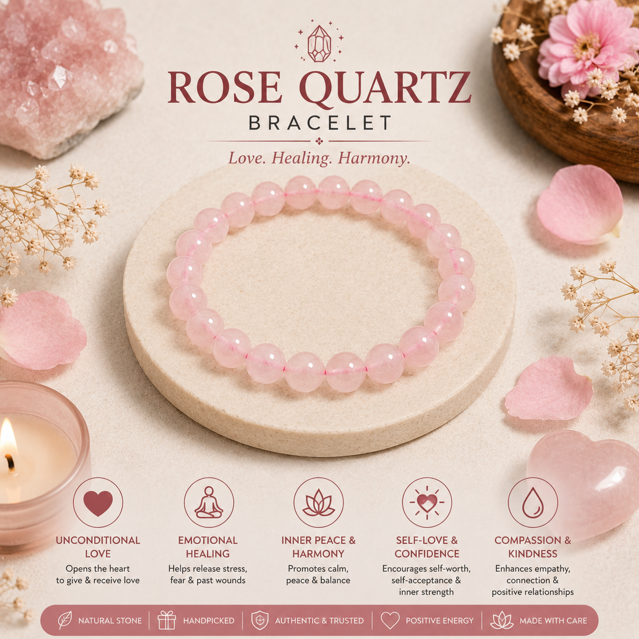 ROSE QUARTZ BRACELET