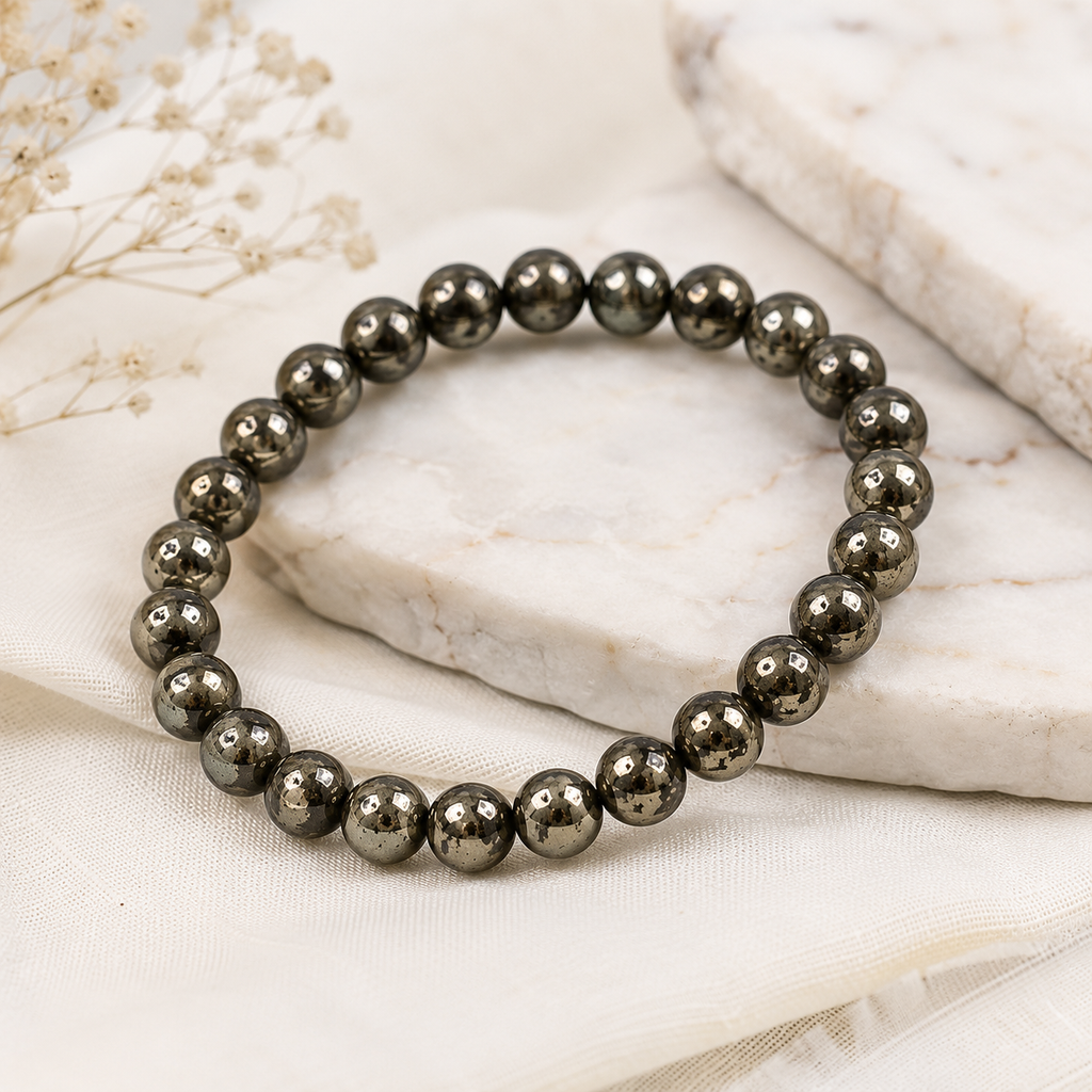 RAW PYRITE BRACELET