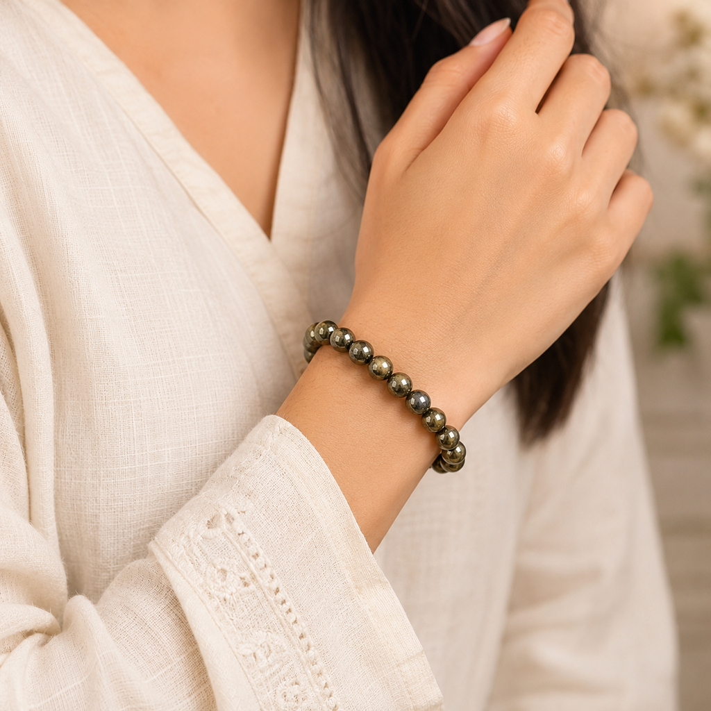 RAW PYRITE BRACELET