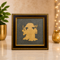 Panchmukhi Hanuman Ji Pyrite Frame | Vastu Wall Decor for Protection & Positive Energy