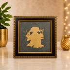 Panchmukhi Hanuman Ji Pyrite Frame | Vastu Wall Decor for Protection & Positive Energy