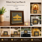 Jai Shri Shyam Pyrite Frame | Premium Vastu Wall Decor for Home & Office