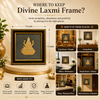 Maa Lakshmi Ji Pyrite Frame | Premium Vastu Wall Decor for Wealth & Prosperity