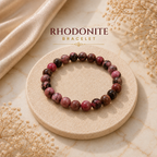 Rhodonite Bracelet  + Free Gangajal And Digital Naam Jap Counter