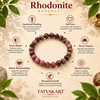 Rhodonite Bracelet  + Free Gangajal And Digital Naam Jap Counter
