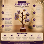 Natural Amethyst Crystal Tree for Calmness, Clarity & Positive Energy | Premium Gemstone Bonsai Décor