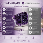 Natural Amethyst Cluster | Original Healing Crystal for Home & Office