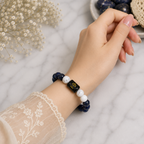 Libra Zodiac Bracelet (तुला राशि) | Natural Lapis Lazuli & Howlite Crystal Bracelet