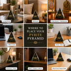 Pyrite Energy Pyramid | Natural Crystal Pyramid for Home & Workspace
